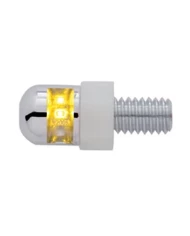 (2/CARD) SINGLE AMBER LED FASTENER W/ STAINLESS STEEL HOUSING (2/CARD) SINGLE AMBER LED FASTENER W/ STAINLESS STEEL HOUSING