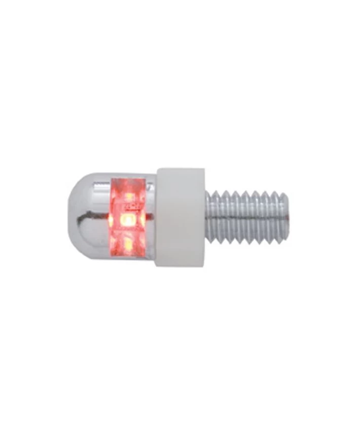(2/CARD) SINGLE RED LED FASTENER W/ STAINLESS STEEL HOUSING (2/CARD) SINGLE RED LED FASTENER W/ STAINLESS STEEL HOUSING