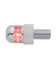 (2/CARD) SINGLE RED LED FASTENER W/ STAINLESS STEEL HOUSING (2/CARD) SINGLE RED LED FASTENER W/ STAINLESS STEEL HOUSING