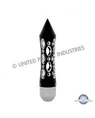 (BULK) BLACK "DAYTONA" SHIFT KNOB WITH ALUMINUM SHIFT KNOB ADAPTOR (BULK) BLACK "DAYTONA" SHIFT KNOB WITH ALUMINUM SHIFT KNOB ADAPTOR