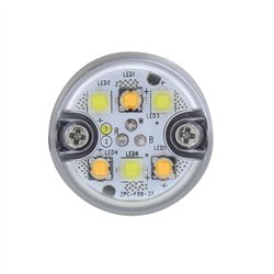 UP37000-6 LED 1" Warning Light - Split Color