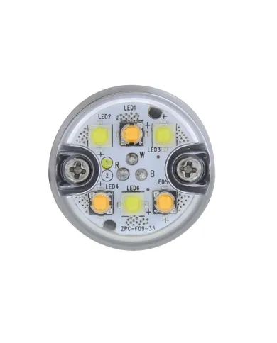 UP37000-6 LED 1" Warning Light - Split Color