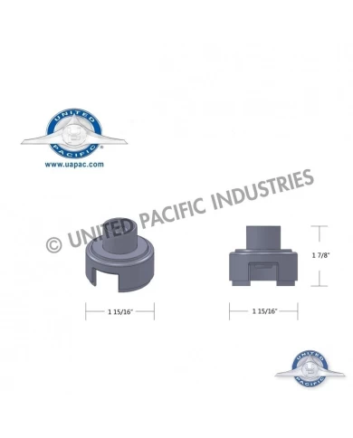 (BULK) CHROME 15/16" TOP GEARSHIFT MOUNTING ADAPTOR FOR EATON-FULLER 13/15/18 SPEED SHIFTER (BULK) CHROME 15/16" TOP GEARSHIFT MOUNTING ADAPTOR FOR EATON-FULLER 13/15/18 SPEED SHIFTER