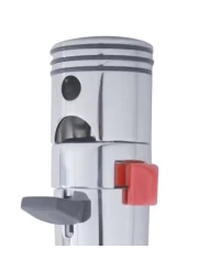 (BULK) CHROME PISTON GEARSHIFT KNOB WITH MOUNTING ADAPTOR