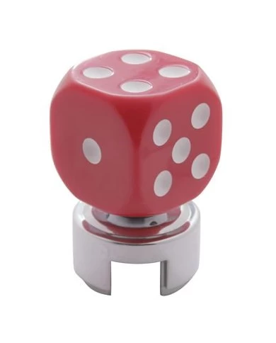 (BULK) RED DICE GEARSHIFT KNOB WITH MOUNTING ADAPTOR (BULK) RED DICE GEARSHIFT KNOB WITH MOUNTING ADAPTOR