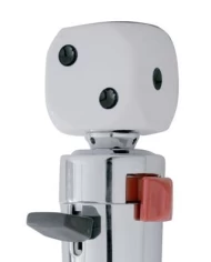 (BULK) WHITE DICE GEARSHIFT KNOB WITH MOUNTING ADAPTOR