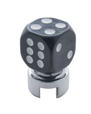 (BULK) BLACK DICE GEARSHIFT KNOB WITH MOUNTING ADAPTOR (BULK) BLACK DICE GEARSHIFT KNOB WITH MOUNTING ADAPTOR