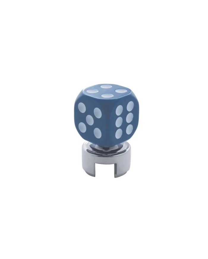 (BULK) BLUE DICE GEARSHIFT KNOB WITH MOUNTING ADAPTOR