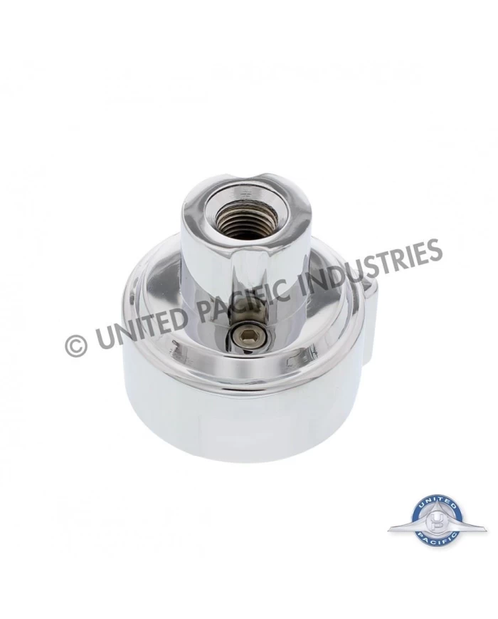 (BULK) CHROME 1" TOP LED GEARSHIFT MOUNTING ADAPTOR FOR EATON-FULLER 9 SPEED SHIFTERS