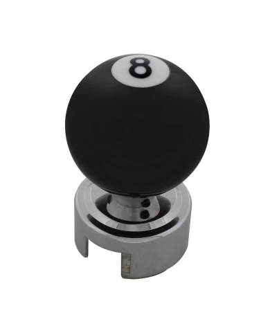 (CARD) BLACK "8" POOL BALL SHIFT KNOB FOR 13/15/18 SPEED SHIFTERS