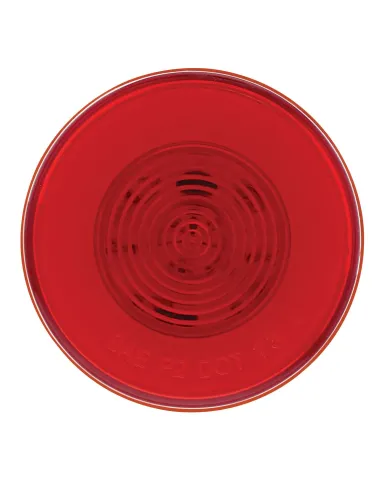 UP37017-9 LED 2.5" Round GloLight (Clearance/Marker) - Red LED/Red Lens (Card)