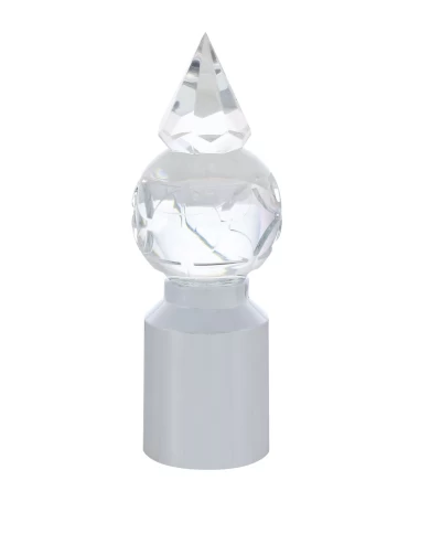(2/CARD) CRYSTAL PYRAMID BALL GUIDE TOP - CLEAR (2/CARD) CRYSTAL PYRAMID BALL GUIDE TOP - CLEAR