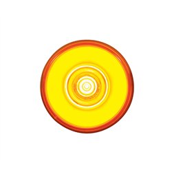 UP37035-6 LED 2" Round GloLight (Clearance/Marker) - Amber LED/Amber Lens