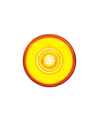 UP37035-6 LED 2" Round GloLight (Clearance/Marker) - Amber LED/Amber Lens