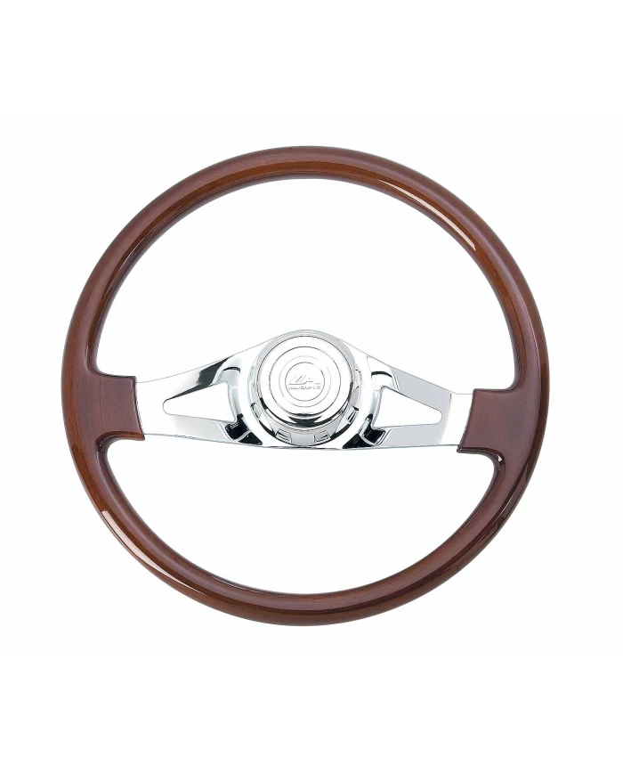 (BOX) 18" TWO CHROME SPOKE STEERING WHEEL - PB 1998-2005 / KW 2001-2002