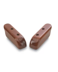 (2/BOX) HAND CRAFTED WOOD DAYLIGHT KENWORTH DOOR ARMREST