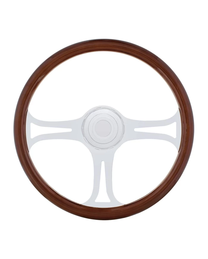 (BOX) 18” CHROME BLADE STEERING WHEEL - PB 1998-2005 / KW 2001-2002