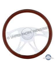 (BOX) INTERNATIONL 18" "BOSS" CHROME STEERING WHEEL (BOX) INTERNATIONL 18" "BOSS" CHROME STEERING WHEEL