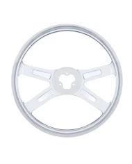 (CBOX) 18" STAINLESS STEEL STEERING WHEEL (CBOX) 18" STAINLESS STEEL STEERING WHEEL