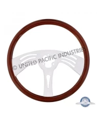 (CBOX) 18" CHROME STEERING WHEEL - 3 SPOKE (CBOX) 18" CHROME STEERING WHEEL - 3 SPOKE