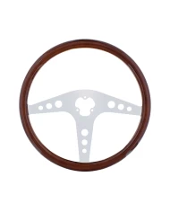 (BOX) 18" CHROME STEERING WHEEL - 3 SPOKE "GT" (BOX) 18" CHROME STEERING WHEEL - 3 SPOKE "GT"