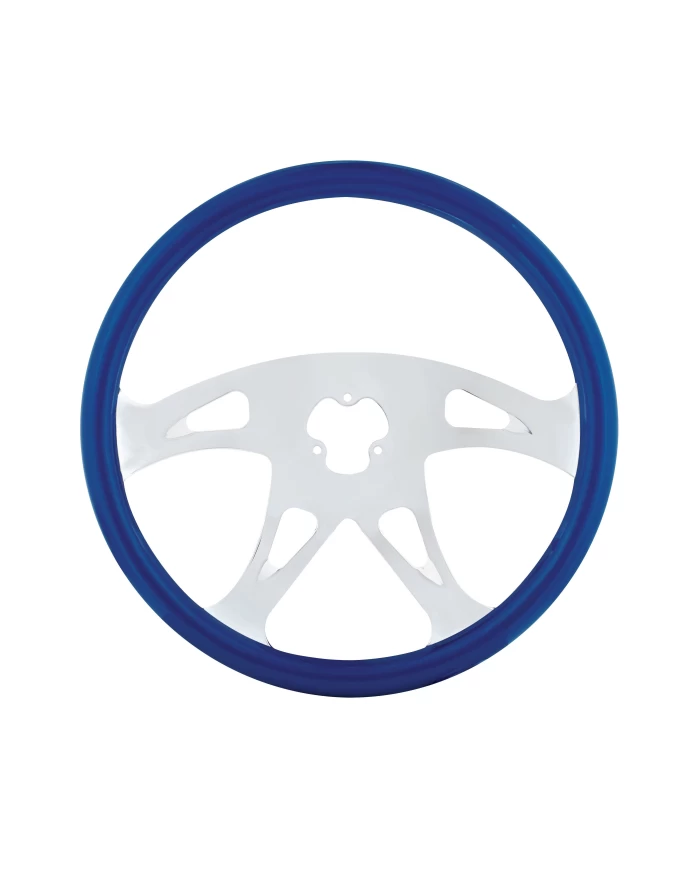 (CBOX) 18" STEERING WHEEL - BOSS BLUE (CBOX) 18" STEERING WHEEL - BOSS BLUE