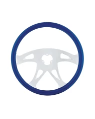 (CBOX) 18" STEERING WHEEL - BOSS BLUE (CBOX) 18" STEERING WHEEL - BOSS BLUE