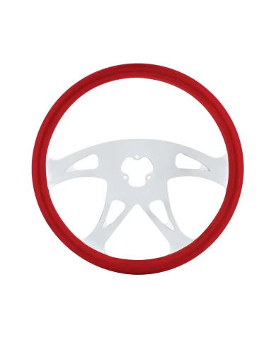 (CBOX) 18" STEERING WHEEL - BOSS RED