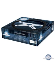 (CBOX) 18" CARBON BLACK WOODGRAIN STEERING WHEEL - 4 SPOKE
