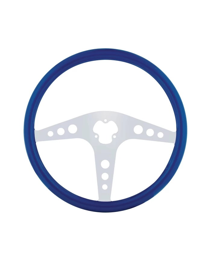 (CBOX) 18" STEERING WHEEL - GT BLUE