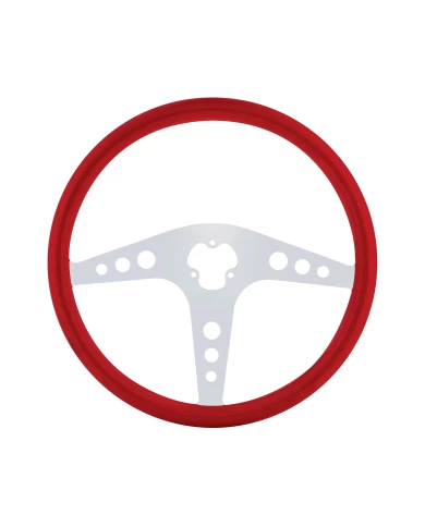 (CBOX) 18" STEERING WHEEL - GT RED (CBOX) 18" STEERING WHEEL - GT RED