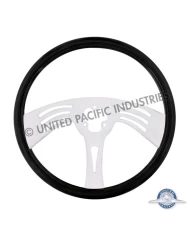 (CBOX) 18" CARBON BLACK STEERING WHEEL - 3 SPOKE