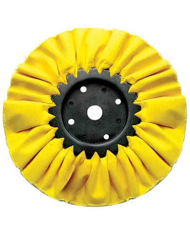 (CARD) 8" YELLOW TREATED AIRWAY BUFF - 16 PLY, 5/8" & 1/2" ARBOR (CARD) 8" YELLOW TREATED AIRWAY BUFF - 16 PLY, 5/8" & 1/2" ARBOR
