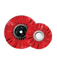 (CARD) 8" RED TOUGH/HARD BUFFING PAD - 16 5/8 PLY. & 1/2" ARBOR