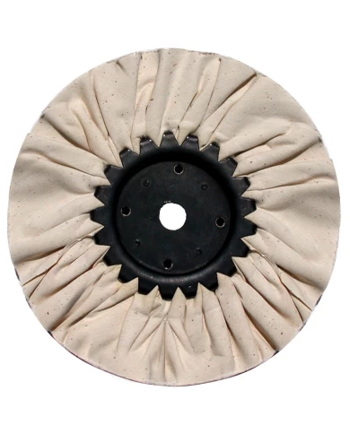 (CARD) 8" WHITE TREATED AIRWAY BUFF - 16 PLY, 5/8" & 1/2" ARBOR (CARD) 8" WHITE TREATED AIRWAY BUFF - 16 PLY, 5/8" & 1/2" ARBOR