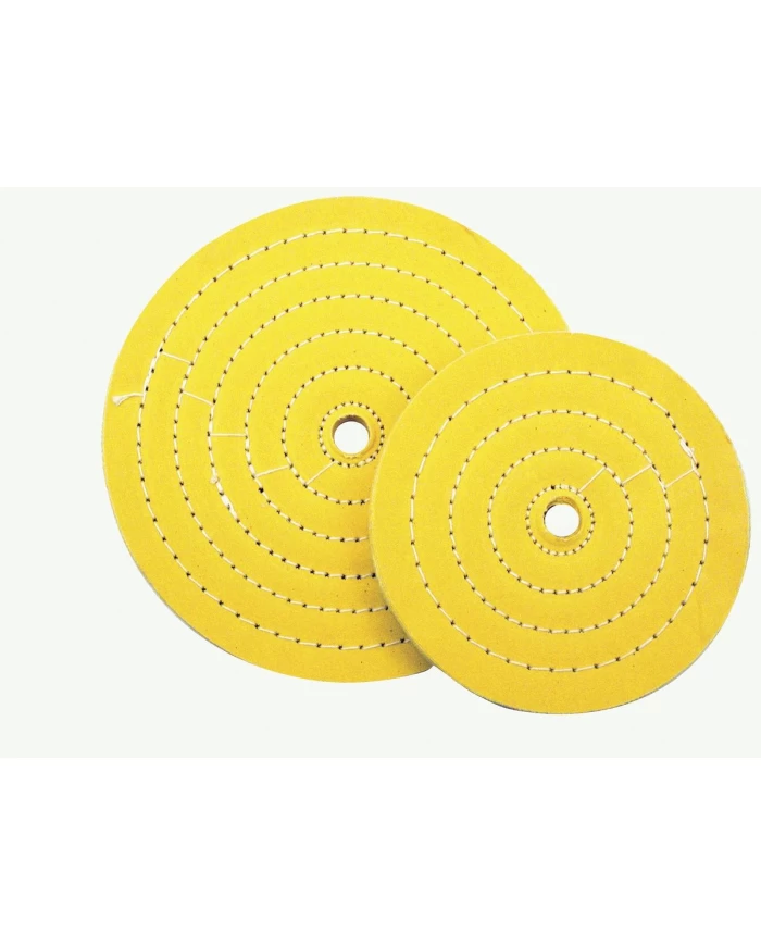 (CARD) 8" YELLOW TREATED MUSLIN BUFFING WHEEL (CARD) 8" YELLOW TREATED MUSLIN BUFFING WHEEL