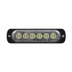 UP37045B-6 High Power LED Super Thin Directional Warning Light - White LED (Bulk)
