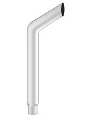 (BULK) BULL HORN EXHAUST, REDUCING 6"-5" O.DIA., BOTTOM, 84" L (BULK) BULL HORN EXHAUST, REDUCING 6"-5" O.DIA., BOTTOM, 84" L