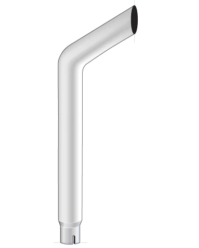 (BULK) BULL HORN EXHAUST, REDUCING 7"-5" I.DIA., BOTTOM, 96" L (BULK) BULL HORN EXHAUST, REDUCING 7"-5" I.DIA., BOTTOM, 96" L