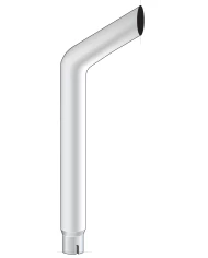 (BULK) BULL HORN EXHAUST, REDUCING 8"-5" I.DIA., BOTTOM, 96" L (BULK) BULL HORN EXHAUST, REDUCING 8"-5" I.DIA., BOTTOM, 96" L