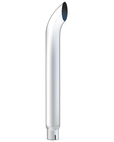 (BULK) CURVED EXHAUST, REDUCING 8"-5" I.DIA., BOTTOM, 96"L (BULK) CURVED EXHAUST, REDUCING 8"-5" I.DIA., BOTTOM, 96"L