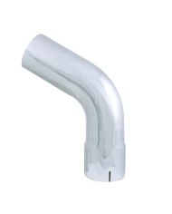 (BULK) CHROME 60 ANGLED EXPENDED ELBOW, 5" I.DIA., 5" O.DIA. - 10" X 10" DIAMETER