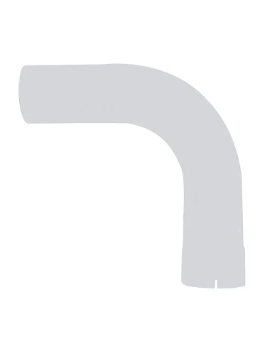 (BULK) CHROME 90 EXHAUST 5" EXPANDED ELBOW, 5" I.DIA., 5" O.DIA. - 18" X 18"