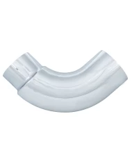 (BULK) CHROME 90 ANGLED EXPENDED ELBOW, 7" O.DIA., 5" I.DIA. - 24" X 24" DIAMETER