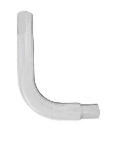 (BULK) CHROME EXHAUST ELBOW REPLACEMENT, 90 ANGLED, REDUCING 6"-5" O.DIA., 35 1/2" x 24 1/2"