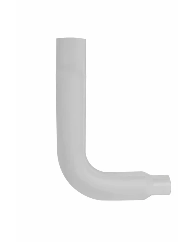 (BULK) CHROME EXHAUST ELBOW REPLACEMENT, 90 ANGLED, REDUCING 7"-5" O.DIA., 35 1/2" x 24 1/2"