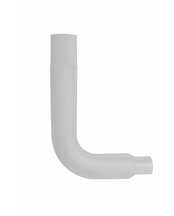 (BULK) CHROME EXHAUST ELBOW REPLACEMENT, 90 ANGLED, REDUCING 7"-5" O.DIA., 35 1/2" x 24 1/2"