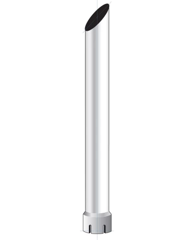 (BULK) MITRED EXHAUST, 6" DIA., EXPANDED BOTTOM, 108" L (BULK) MITRED EXHAUST, 6" DIA., EXPANDED BOTTOM, 108" L