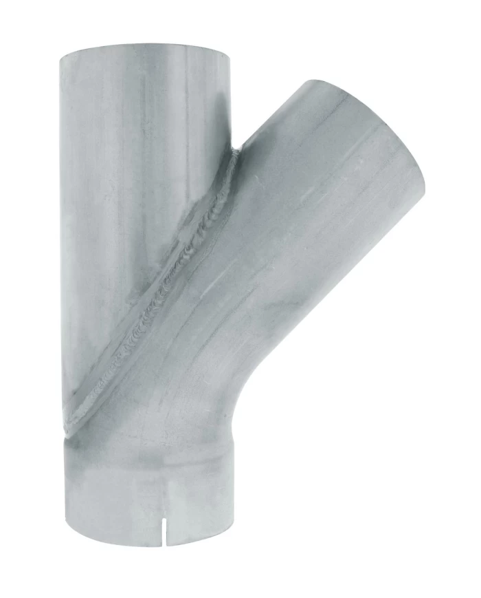 (BULK) ALUMINIZED UNIVERSAL 45 DEGREE Y PIPE - 5" DIA., 13" L (BULK) ALUMINIZED UNIVERSAL 45 DEGREE Y PIPE - 5" DIA., 13" L