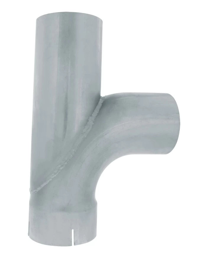 (BULK) ALUMINIZED UNIVERSAL 90 DEGREE Y PIPE - 5" DIA., 16" L (BULK) ALUMINIZED UNIVERSAL 90 DEGREE Y PIPE - 5" DIA., 16" L